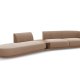MICADONI  Velvet Left Modular Sofa, 
