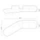 MICADONI  Velvet Left Modular Sofa, 
