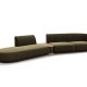 MICADONI  Velvet Left Modular Sofa, 