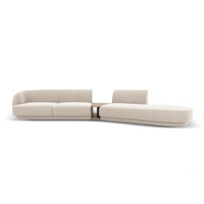 MICADONI  Velvet Right Modular Sofa, 