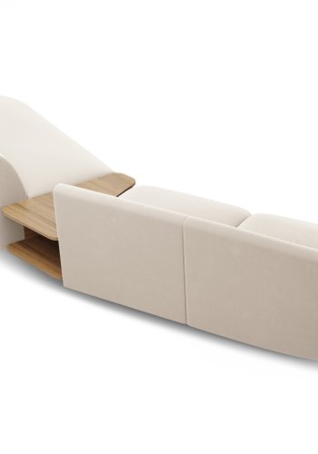 MICADONI  Velvet Right Modular Sofa, 