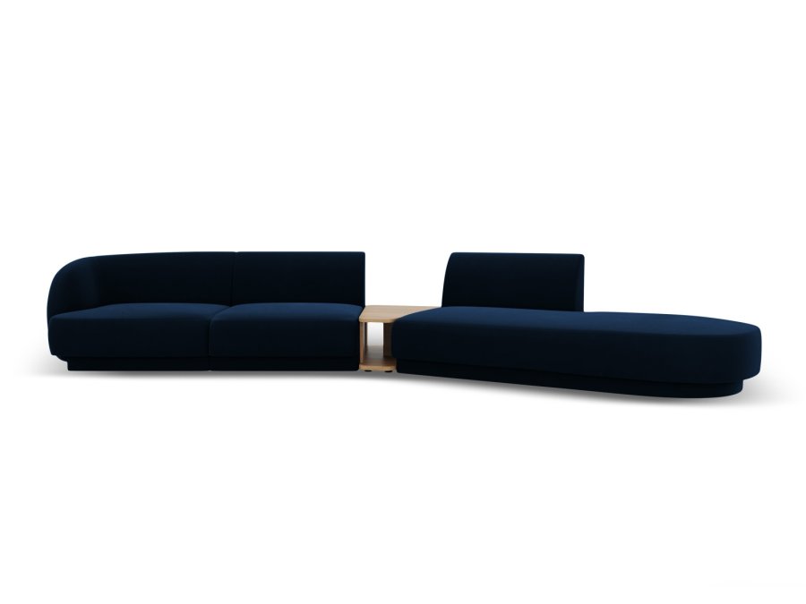 MICADONI  Velvet Right Modular Sofa, 