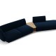 MICADONI  Velvet Right Modular Sofa, 