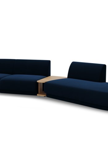 MICADONI  Velvet Right Modular Sofa, 
