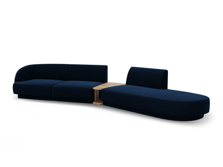 MICADONI  Velvet Right Modular Sofa, 