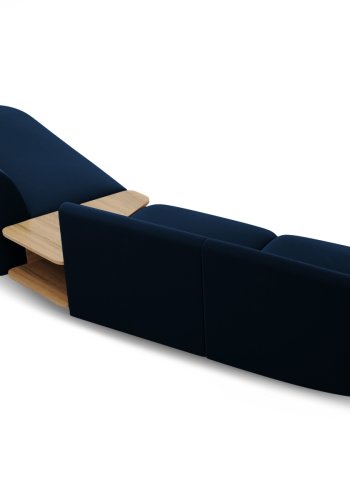 MICADONI  Velvet Right Modular Sofa, 
