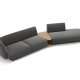 MICADONI  Velvet Right Modular Sofa, 