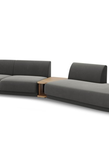 MICADONI  Velvet Right Modular Sofa, 