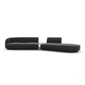 MICADONI  Velvet Right Modular Sofa, 