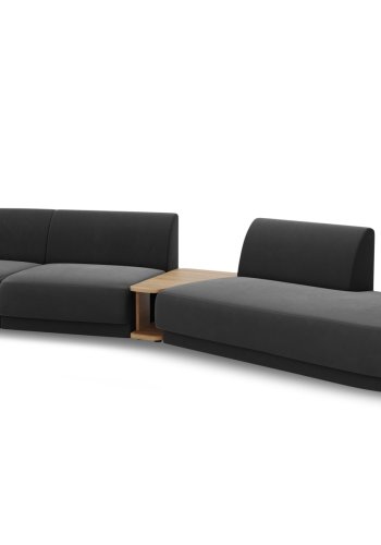 MICADONI  Velvet Right Modular Sofa, 