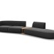 MICADONI  Velvet Right Modular Sofa, 