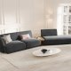MICADONI  Velvet Right Modular Sofa, 
