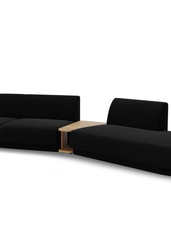 MICADONI  Velvet Right Modular Sofa, 