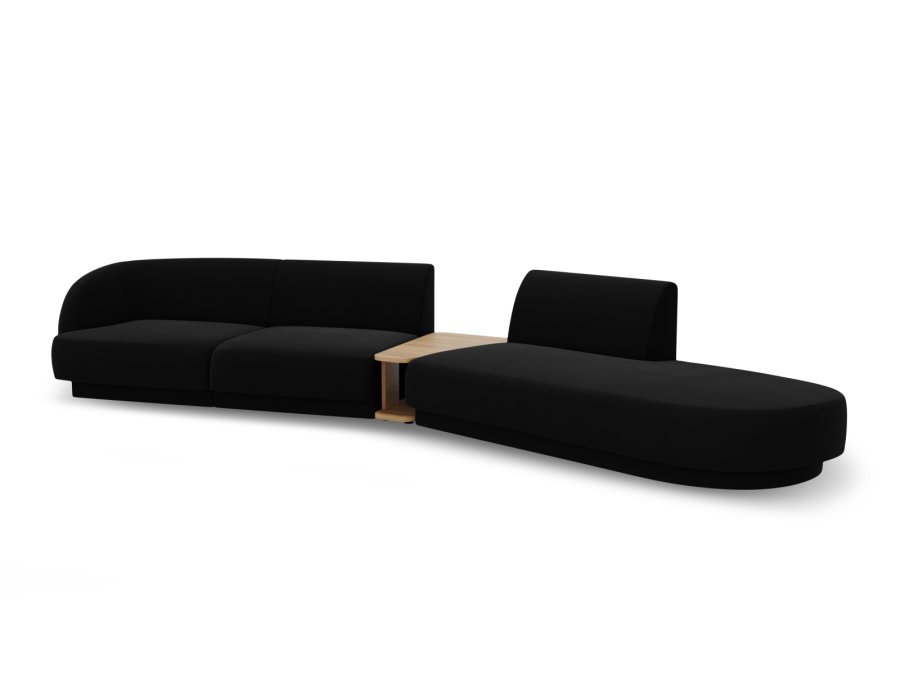 MICADONI  Velvet Right Modular Sofa, 