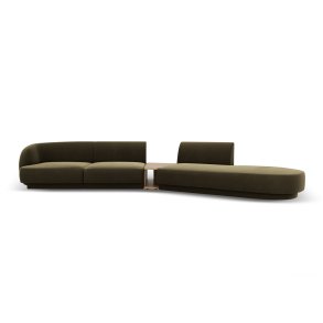 MICADONI  Velvet Right Modular Sofa, 
