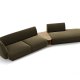 MICADONI  Velvet Right Modular Sofa, 
