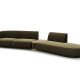 MICADONI  Velvet Right Modular Sofa, 