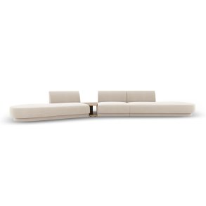 MICADONI  Velvet Left Modular Sofa, 