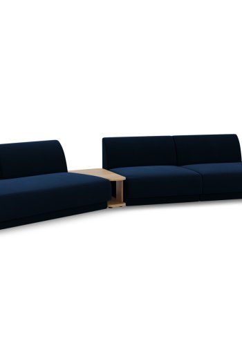 MICADONI  Velvet Left Modular Sofa, 