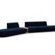 MICADONI  Velvet Left Modular Sofa, 