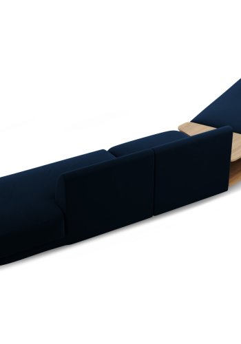 MICADONI  Velvet Left Modular Sofa, 