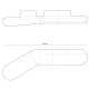 MICADONI  Velvet Left Modular Sofa, 
