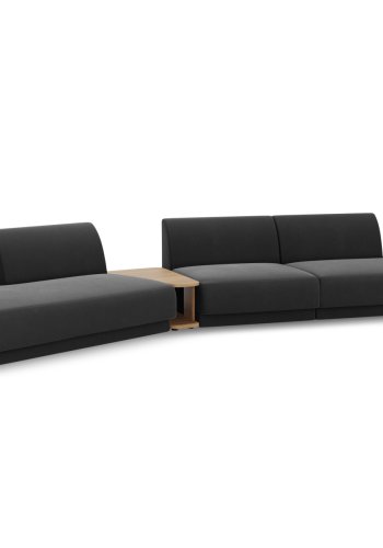 MICADONI  Velvet Left Modular Sofa, 