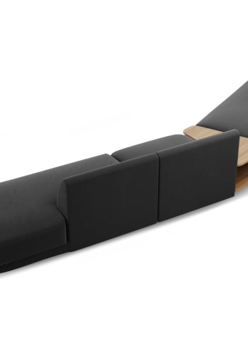 MICADONI  Velvet Left Modular Sofa, 