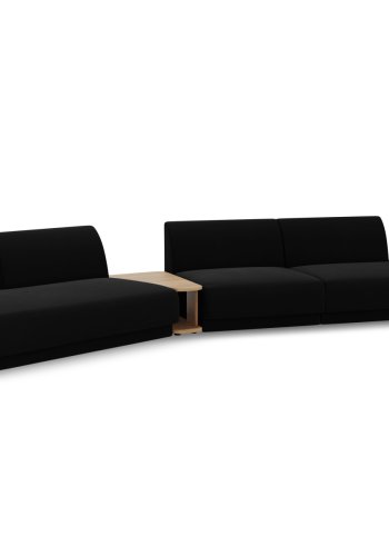 MICADONI  Velvet Left Modular Sofa, 