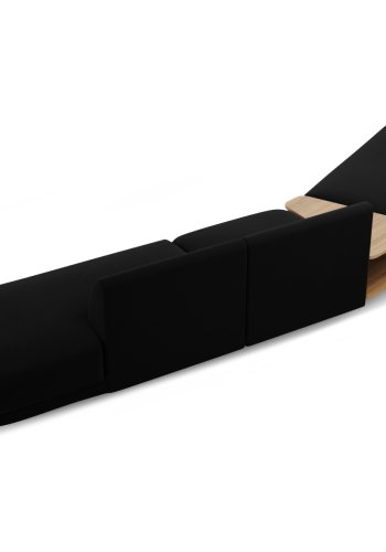 MICADONI  Velvet Left Modular Sofa, 