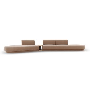 MICADONI  Velvet Left Modular Sofa, 