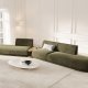 MICADONI  Velvet Left Modular Sofa, 
