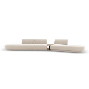 MICADONI  Velvet Right Modular Sofa, 