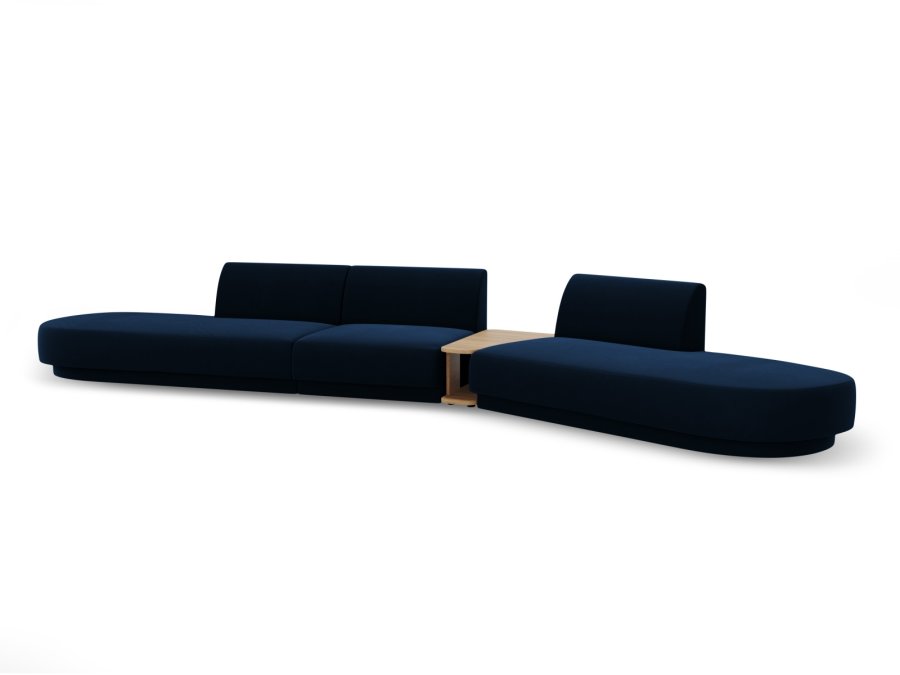MICADONI  Velvet Right Modular Sofa, 