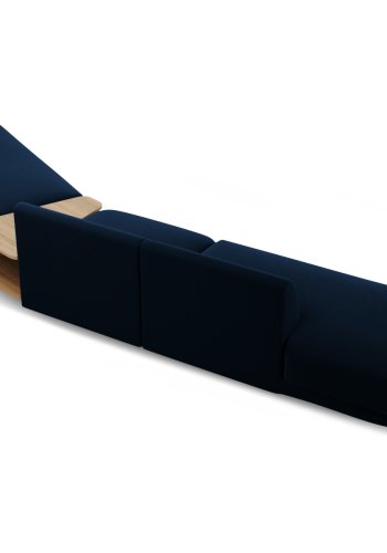 MICADONI  Velvet Right Modular Sofa, 