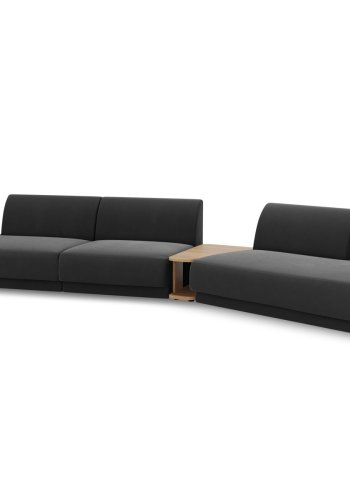 MICADONI  Velvet Right Modular Sofa, 