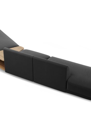 MICADONI  Velvet Right Modular Sofa, 