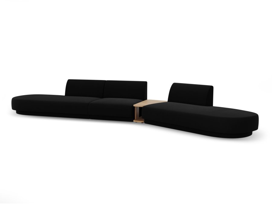 MICADONI  Velvet Right Modular Sofa, 