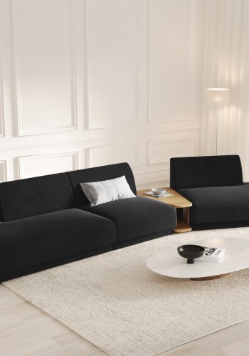 MICADONI  Velvet Right Modular Sofa, 