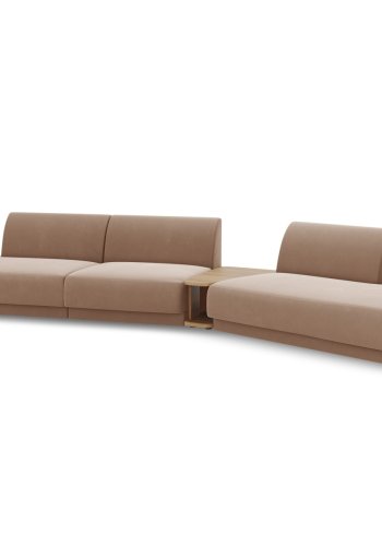 MICADONI  Velvet Right Modular Sofa, 