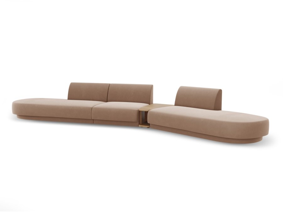 MICADONI  Velvet Right Modular Sofa, 