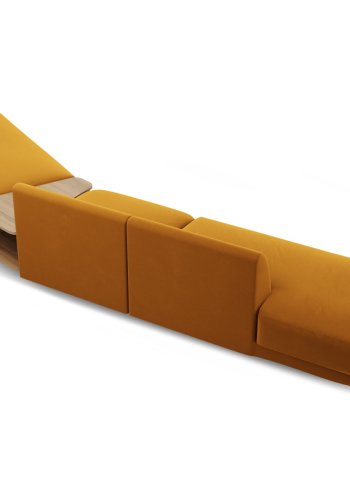 MICADONI  Velvet Right Modular Sofa, 