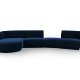 MICADONI  Velvet Left Modular Sofa, 