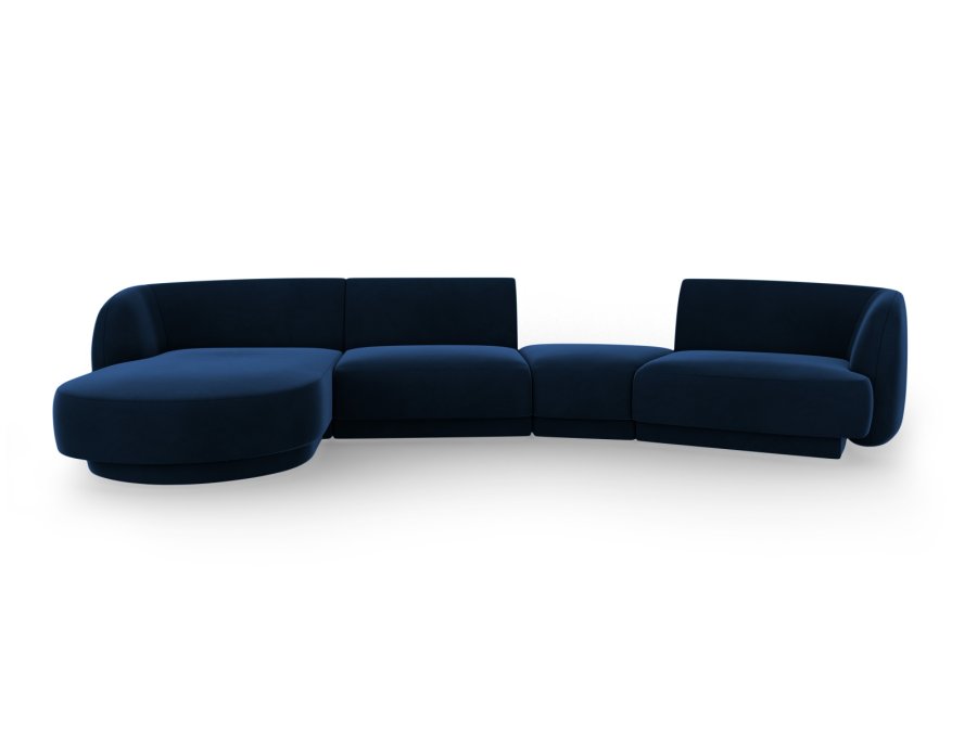 MICADONI  Velvet Left Modular Sofa, 
