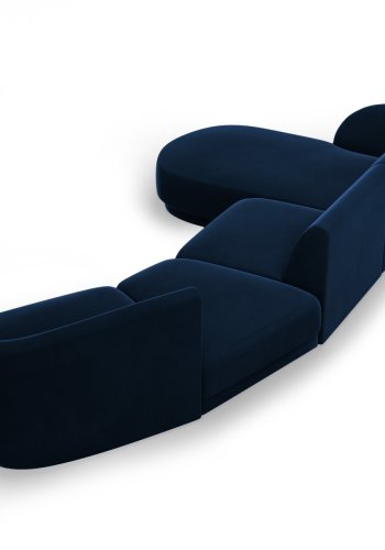 MICADONI  Velvet Left Modular Sofa, 