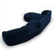 MICADONI  Velvet Left Modular Sofa, 