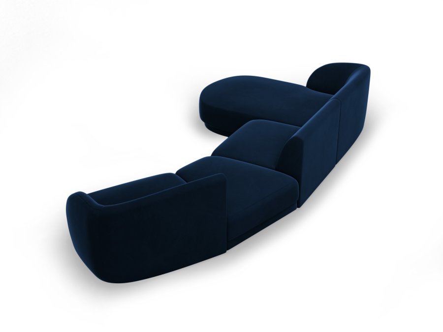 MICADONI  Velvet Left Modular Sofa, 