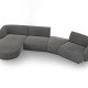 MICADONI  Velvet Left Modular Sofa, 