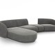 MICADONI  Velvet Left Modular Sofa, 