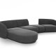 MICADONI  Velvet Left Modular Sofa, 
